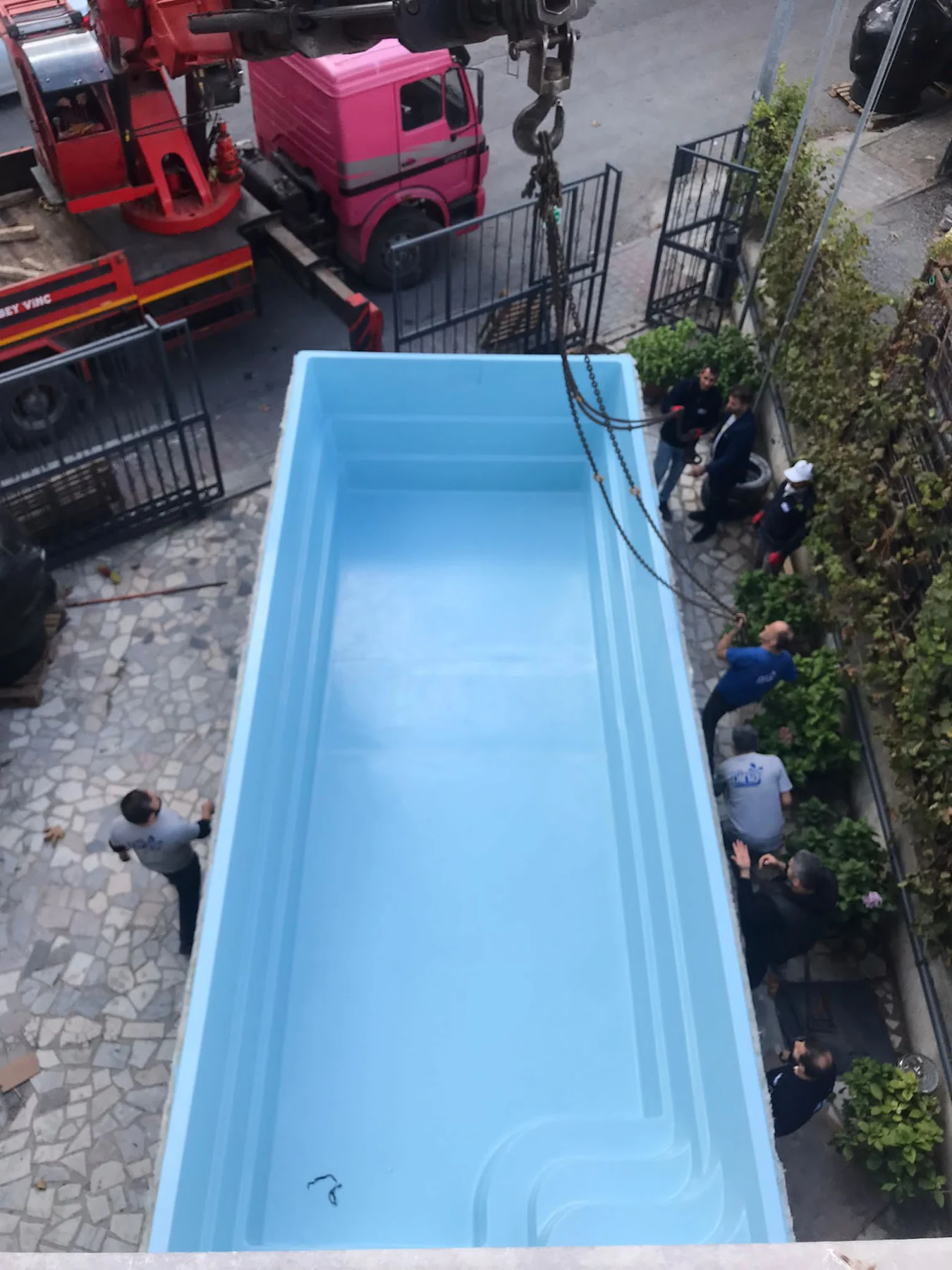 Arbeiten, die sich auf den Zeitplan für den Poolbau auswirken