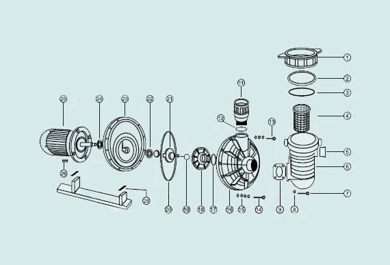 Atlaspool Pool Pumps Spare Parts List