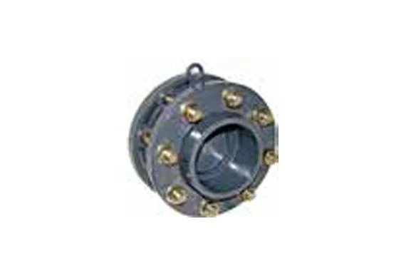 U-PVC Flange Connection Shutter Check Valve (Set - 316 Stainless Bolt - Nut - Washer)